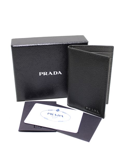 business card prada|Prada bifold wallet.